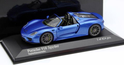 ミニチャンプス 410062130 1/43 ポルシェ 918 スパイダー ファイナル 2013 ブルーメタリック - ミニチャンプス専門店　 【Minichamps World】