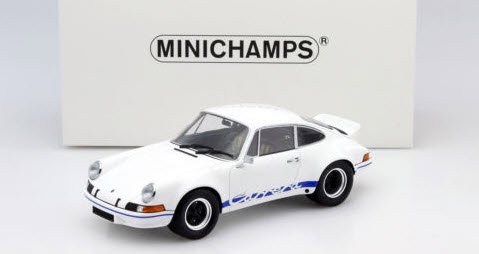 ミニチャンプス 107065020 1/18 ポルシェ 911 カレラ RSR 2.7 1972 ホワイト/ブルー - ミニチャンプス専門店　 【Minichamps World】