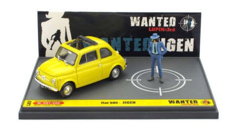 ブルム L02 1/43 フィアット 500F ルパン三世 「WANTED」 次元大介 アクション フィギュア付き - ミニチャンプス専門店  【Minichamps World】