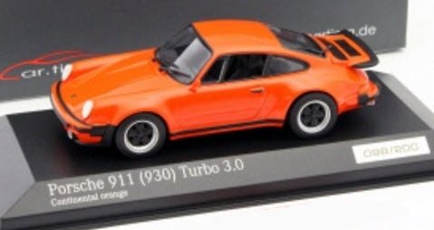 ミニチャンプス CA04316032 1/43 ポルシェ 911 (930) Turbo 3.0 コンチネンタル オレンジ 特注品 -  ミニチャンプス専門店　【Minichamps World】