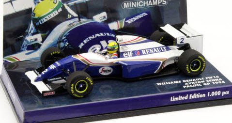 ミニチャンプス 447940202 1/43 ウィリアムズ FW16 #2 Pacific GP F1 
