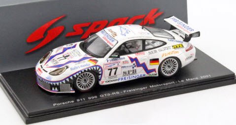 スパーク S4760 1/43 Porsche 911 (996) GT3 RS #77 24h Le Mans 2001 - Dumas /  Jeannette / Haezebrouck - ミニチャンプス専門店　【Minichamps World】