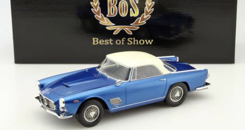 BoS Models BOS303 1/18 マセラティ 3500 GT ツーリング ブルー / ホワイト - ミニチャンプス専門店　 【Minichamps World】