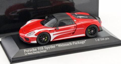 ミニチャンプス 410062135 1/43 ポルシェ 918 スパイダー