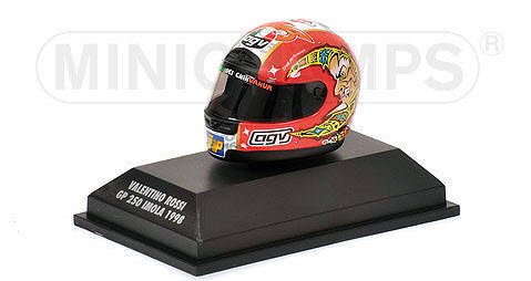 ミニチャンプス 397980056 1/8 AGV ヘルメット V.ロッシ GP250 IMOLA 1998 - ミニチャンプス専門店　 【Minichamps World】