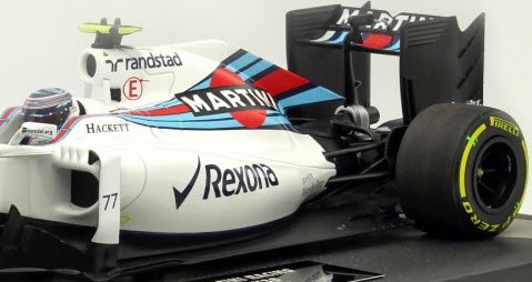 ミニチャンプス 117160077 1/18 ウィリアムズ マルティニ レーシング メルセデス FW38 バルテッリ・ボッタス 2016 -  ミニチャンプス専門店 【Minichamps World】