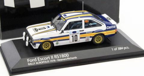 ミニチャンプス 400808410 1/43 フォード エスコート II RS 1800 VATANEN/RICHARDS アクロポリスラリー  1980 ウィナー - ミニチャンプス専門店　【Minichamps World】