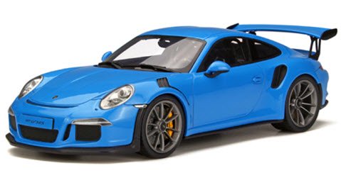 GTスピリット GTS139 1/18 ポルシェ 911(991) GT3 RS（ブルー） 世界限定：2,000個 - ミニチャンプス専門店  【Minichamps World】