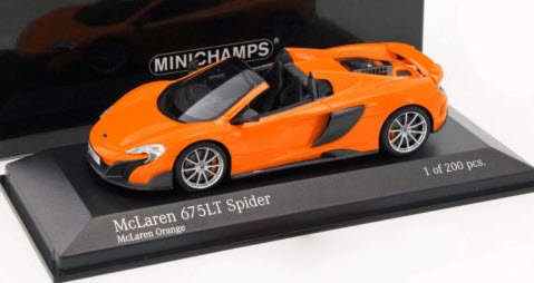 ミニチャンプス 537154431 1/43 マクラーレン 675LT スパイダー マクラーレンオレンジ - ミニチャンプス専門店　 【Minichamps World】