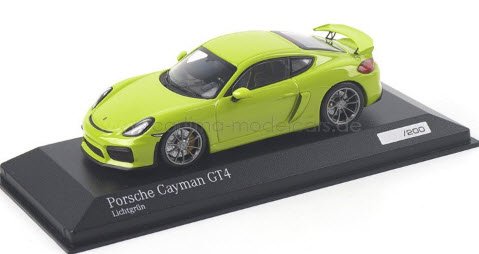 ミニチャンプス CA04316075 1/43 ポルシェ ケイマン GT4 ライトグリーン 特注品 - ミニチャンプス専門店　【Minichamps  World】