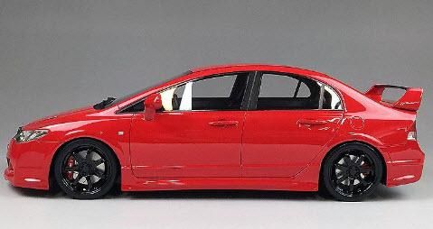 オットー 1/18 ホンダ シビック FD2 無限 RR 2008 レッド 3000台