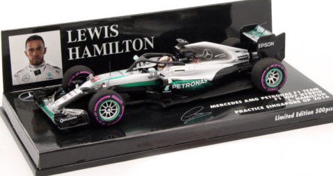 ミニチャンプス 417160444 1/43 メルセデス AMG ペトロナス Ｆ1チーム W07 ハイブリッド #44 ルイス・ハミルトン  HALOテスト シンガポールGP 2016 - ミニチャンプス専門店　【Minichamps World】