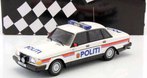 ミニチャンプス 155171491 1/18 ボルボ 240 GL （1986） ノルウェー警察 - ミニチャンプス専門店　【Minichamps  World】