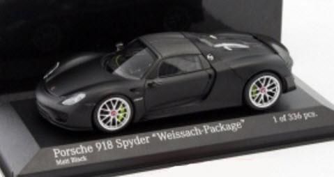 ミニチャンプス 410062136 1/43 ポルシェ 918 スパイダー WEISSACH パッケージ マットブラック 2015 -  ミニチャンプス専門店　【Minichamps World】