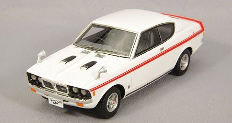 キッドボックス ENIF0045 1/43 三菱 コルト ギャラン GTO MR 1970 ロッキーホワイト - ミニチャンプス専門店  【Minichamps World】