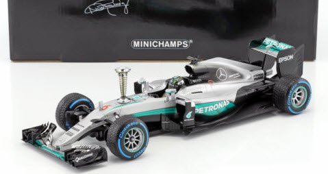 ミニチャンプス 110161006 1/18 メルセデス AMG ペトロナス F1 W07 ハイブリッド ニコ・ロズベルグ シンデルフィンゲン  デモンストレーションラン 2016 トロフィー付 - ミニチャンプス専門店　【Minichamps World】