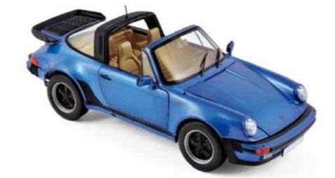 ノレブ 187663 1/18 ポルシェ 911 ターボ タルガ 1987 メタリックブルー - ミニチャンプス専門店 【Minichamps  World】