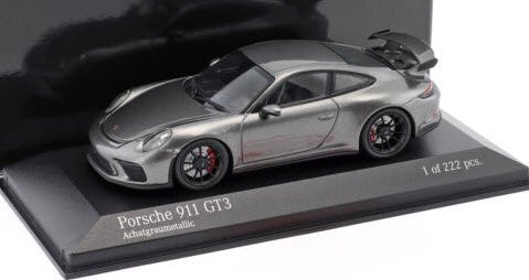 ミニチャンプス 413066033 1/43 ポルシェ 911 (991 II) GT3 2017 agate グレイメタリック 特注品 -  ミニチャンプス専門店 【Minichamps World】