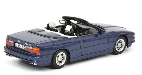 シュコー 450006900 1/18 BMW 850i カブリオレ ブルー - ミニチャンプス専門店　【Minichamps World】