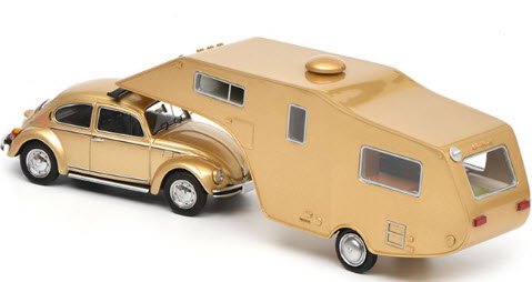 シュコー 450903800 1/43 VW ビートル 1200 トレーラー付 - ミニチャンプス専門店　【Minichamps World】