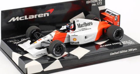 ミニチャンプス 530924302 1/43 マクラーレン ホンダ MP 4/7 #2 ゲルハルト・ベルガー 1992 - ミニチャンプス専門店 【 Minichamps World】