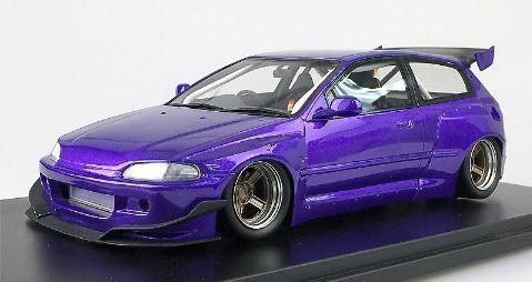 ONEMODEL 17B06-30 1/18 HONDA EG6 Rocket Bunny Purple