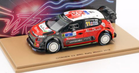 スパーク S5962 1/43 Citroen C3 WRC Citroen Total Abu Dhabi WRT No.11 Rally  Guanajuato Mexico 2018 - ミニチャンプス専門店　【Minichamps World】