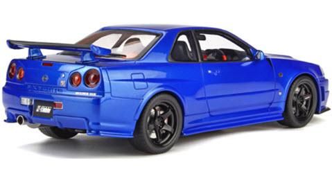 京商　OTTO オットー　 r34 gtr Zチューン Nissan GT-R (R34) Nismo Z-Tune Metallic Pearl Blue 2005