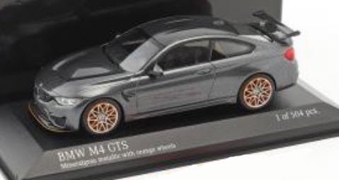 ミニチャンプス 410025228 1/43 BMW M4 GTS 2016 グレーメタリック