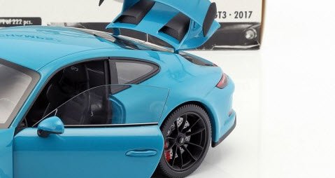 ミニチャンプス 113067029 1/18 ポルシェ 911 (991) MKII GT3 2017 マイアミ ブルー 特注品 - ミニチャンプス専門店  【Minichamps World】