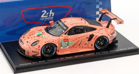 スパーク S7033 1/43 ポルシェ 911 RSR No.92 ポルシェ GT Team 優勝 LMGTE Pro 24H ルマン 2018M.  Christensen - ミニチャンプス専門店 【Minichamps World】