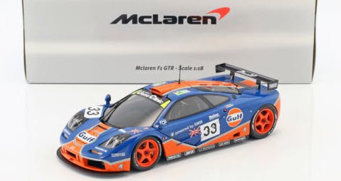 ミニチャンプス 530133633 1/18 マクラーレン F1 GTR `GULF RACING 