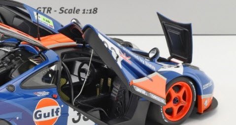 ミニチャンプス 530133633 1/18 マクラーレン F1 GTR `GULF RACING