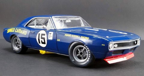 ☆レア絶版*GMP*1/18*1967 Chevy Camaro Trans Am Penske アルミニウム