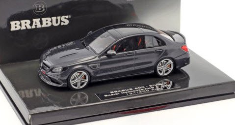 ミニチャンプス 437036100 1/43 ブラバス 600 AUF BASIS メルセデス AMG C 63 S 2015 ブラック -  ミニチャンプス専門店　【Minichamps World】