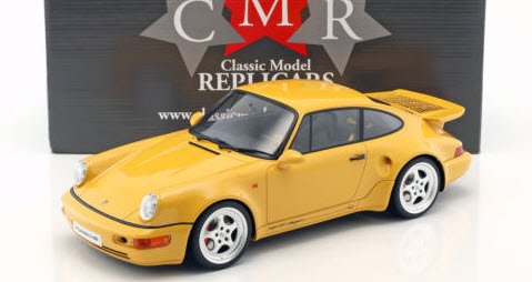 CMR CMR12018 1/12 ポルシェ 911 (964) ターボ S lightweight speed イエロー - ミニチャンプス専門店  【Minichamps World】