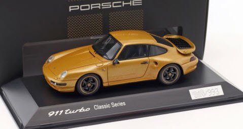 スパーク Spark WAX02020993 1/43 ポルシェ 911 (993) ターボ クラッシック シリーズ Project Gold  2018 ゴールデン イエロー 特注品 - ミニチャンプス専門店　【Minichamps World】