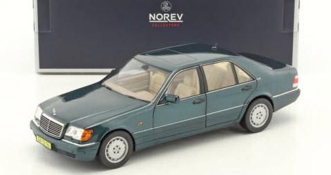 ノレブ 183593 1/18 メルセデス・ベンツ S600 1997 Green Metallic - ミニチャンプス専門店　【Minichamps  World】