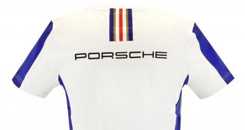 ss4882 ロスマンズポルシェ ヴィンテージフルジップ ジャケット 白 紺 M ポルシェ専門店