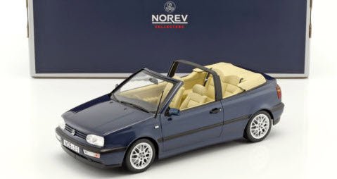 ノレブ 188434 1/18 フォルクスワーゲン VW Golf 3 カブリオレ 1995 ダークブルーメタリック - ミニチャンプス専門店　 【Minichamps World】