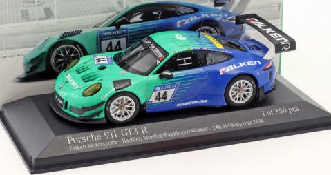 ミニチャンプス 413186744 1/43 ポルシェ 911 GT3 R #44 9th 24h ニュル 2018 Falken  Motorsports 特注品 - ミニチャンプス専門店 【Minichamps World】