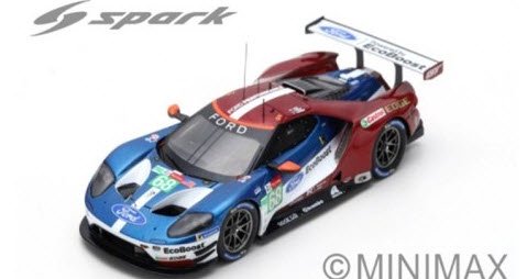 スパーク S7052 1/43 Ford GT No.68 3rd LMGTE Pro Class 24H Le Mans 2018 Ford  Chip Ganassi Team USA J.Hand - ミニチャンプス専門店　【Minichamps World】