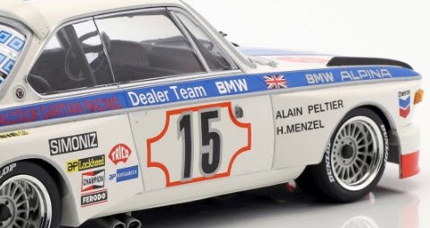 ミニチャンプス 155732695 1/18 BMW 3.0 CSL `BMW ALPINA` #15