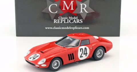 CMR CMR078 1/18 フェラーリ 250 GTO #24 Ecurie Nationale Belge 5th