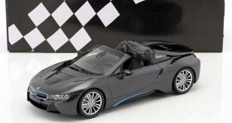 ミニチャンプス 155027030 1/18 BMW I8 Roadster (I15) 2018 グレーメタリック - ミニチャンプス専門店　 【Minichamps World】