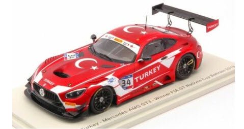 スパーク S6300 1/43 Team Turkey Mercedes-AMG GT3 No.34 RAM Racing Winner FIA GT  Nations Cup Bahrain 2018 - ミニチャンプス専門店　【Minichamps World】