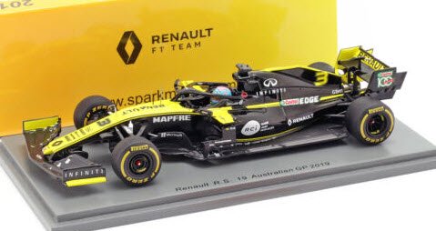 スパーク S6075 1/43 Renault F1 Team No.3 TBC 2019 Renault R.S.19