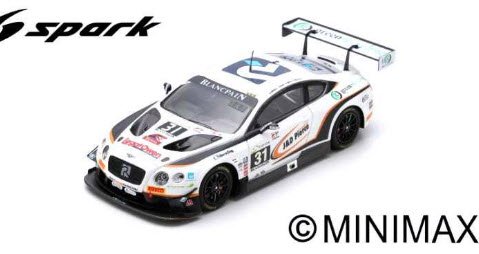 スパーク SB225 1/43 Bentley Continental GT3 No.31 24H SPA 2018 Team Parker  Racing R.Smith - D.Pierce - ミニチャンプス専門店　【Minichamps World】