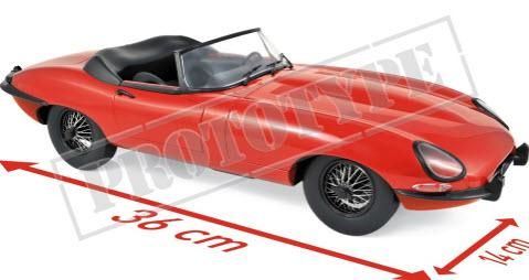 ノレブ 122720 1/12 ジャガー Eタイプ カブリオレ 1962 レッド