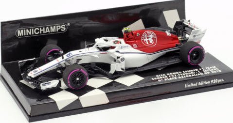 ミニチャンプス 417180416 1/43 アルファ ロメオ ザウバー F1 チーム フェラーリ C37 #16 シャルル・ルクレール  アゼルバイジャンGP 2018 6位入賞 - ミニチャンプス専門店 【Minichamps World】